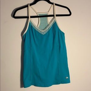 ALO Yoga Teal Tank Top w/ Built in Bra (S)